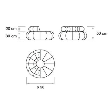 Sofá flotante Don Out