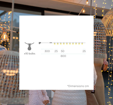 GUIRNALDA DE LUCES ALLEGRA BLACK | USO INTERIOR