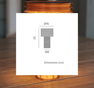 LÁMPARA DE MESA AMBAR SOLAR