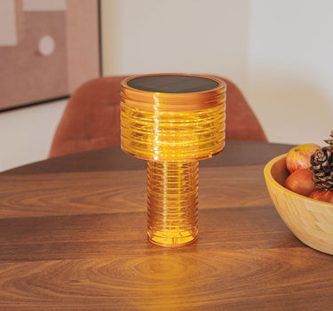 LÁMPARA DE MESA AMBAR SOLAR