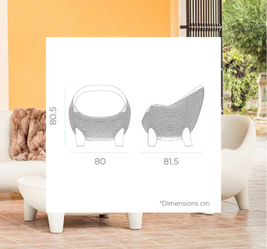 Sillón para exterior con luz Aruba