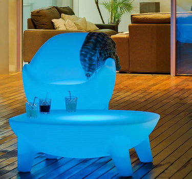 Sillón para exterior con luz Aruba