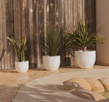 Macetero redondo de color AZALEA 40