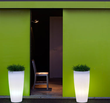 Macetero con luz Bambú 70