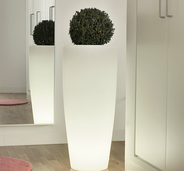 Macetero con luz BAMBÚ 90