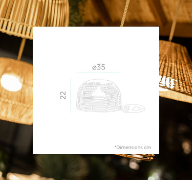 LÁMPARA COLGANTE BOSSA HANG  | USO INTERIOR