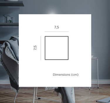 Aplique de pared cuadrado sin cables para interior BOX 8