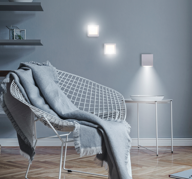 Aplique de pared cuadrado sin cables para interior BOX 8