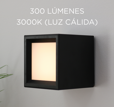 Aplique de pared cuadrado sin cables para interior BOX 8