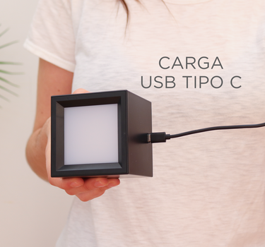 Aplique de pared cuadrado sin cables para interior BOX 8