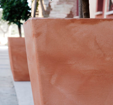 MACETERO CUADRADO CALENDULA 50 RÚSTICO COLOR