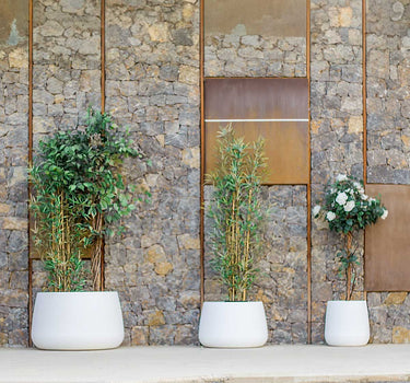 Macetero redondo de color CAMELIA 80