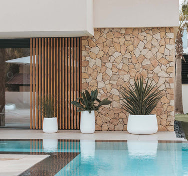 Macetero redondo de color CAMELIA 60