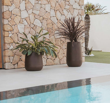 Macetero redondo de color CAMELIA 40