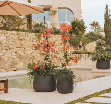 Macetero redondo de color CAMELIA 60