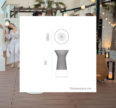 Mesa alta de cóctel Capri 110