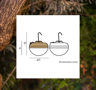 Bombilla portátil con carga solar CHERRY