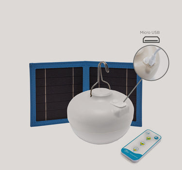 Bombilla portátil con carga solar CHERRY