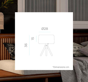 LÁMPARA DE MESA CHLOE 35 | USO INTERIOR