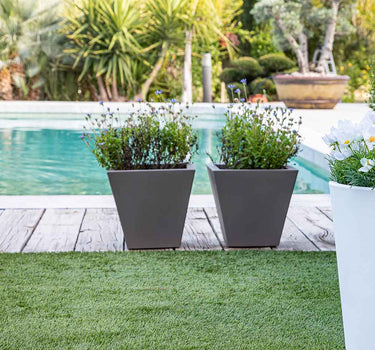 MACETERO CUADRADO CLAVEL 40 COLOR