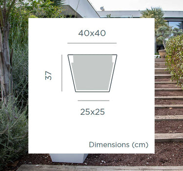 MACETERO CUADRADO CLAVEL 40 COLOR