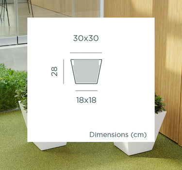 MACETERO CUADRADO CLAVEL 30 COLOR