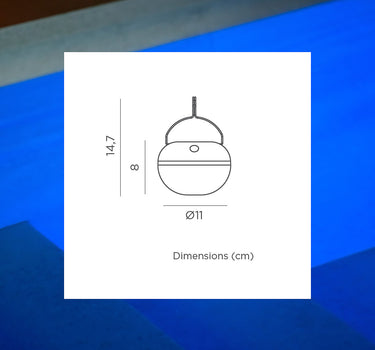 Bombilla portátil flotante COCO
