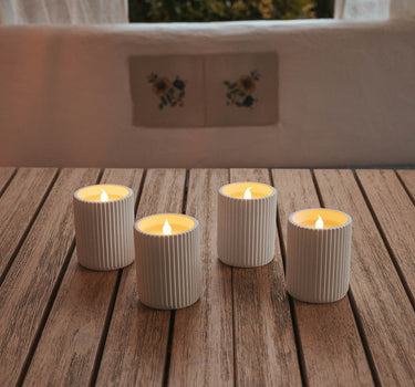 LÁMPARA DE FORMATO VELA DOLO CERAMIC (Pack 2 unidades)