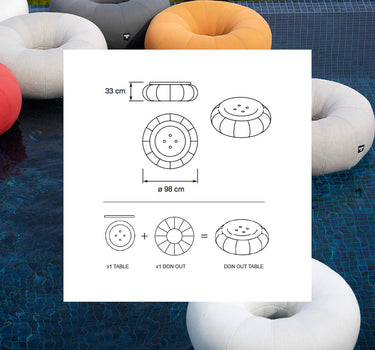 Mesa flotante Don Out