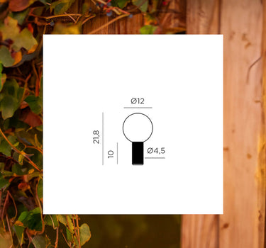 Bombilla vintage portátil sin cables EDY G125