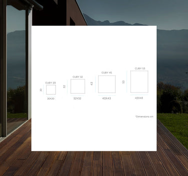 CUBO ILUMINADO CUBY (MÚLTIPLES TAMAÑOS)