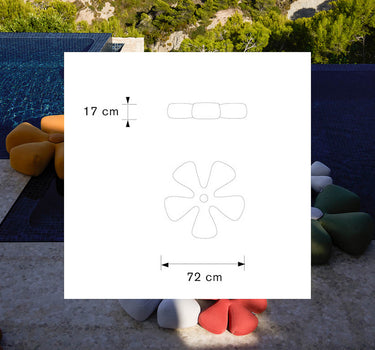 Asiento flor flotante Flower