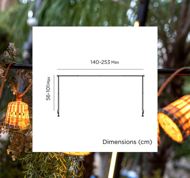 Marco de mesa extensible para guirnaldas GARLAND LIFT