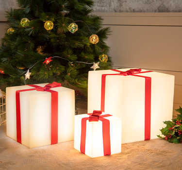 CUBO NAVIDEÑO ILUMINADO GIFTY 40