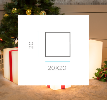 CUBO NAVIDEÑO ILUMINADO GIFTY 20