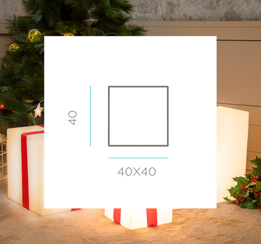 CUBO NAVIDEÑO ILUMINADO GIFTY 40