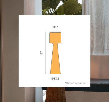 Lámpara de pie decorativa Grace 140 Nature
