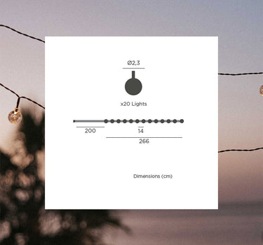 GUIRNALDA SOLAR PARA EXTERIOR GRISELDA GLOSSY