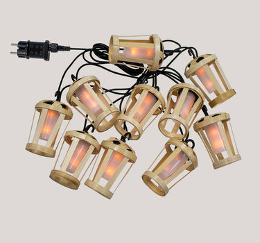 Guirnalda decorativa para exterior con efecto fuego HIAMA