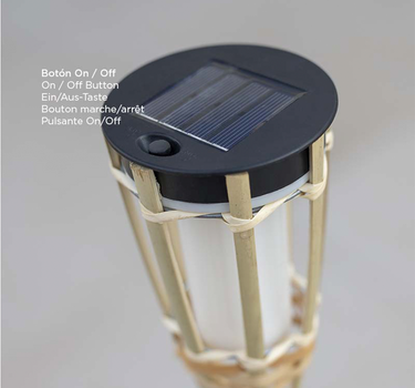 Pica solar para jardín con luz efecto fuego HIAMA (24 unidades)