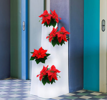 Macetero alto con luz HIEDRA