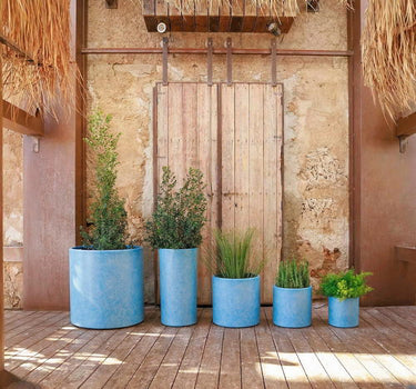 CIRCOOLAR Macetero redondo  HORTENSIA Material Reciclado