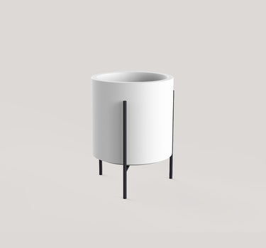 MACETERO DE PIE: SOPORTE LIFT + HORTENSIA 30 BLANCO