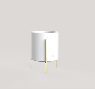 MACETERO DE PIE: SOPORTE LIFT + HORTENSIA 30 BLANCO