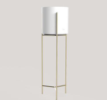 MACETERO DE PIE: SOPORTE LIFT + HORTENSIA 30 BLANCO