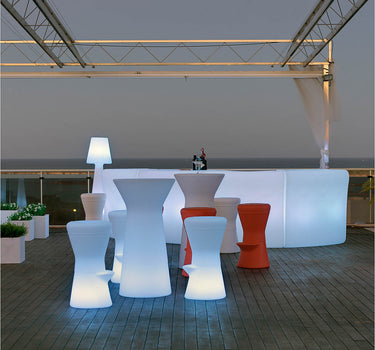 Barra de Bar Curva con Luz Ibiza 120