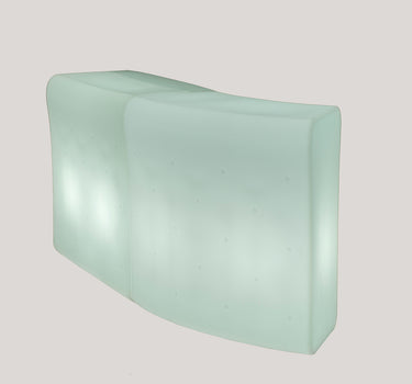 Barra de Bar Curva con Luz Ibiza 120