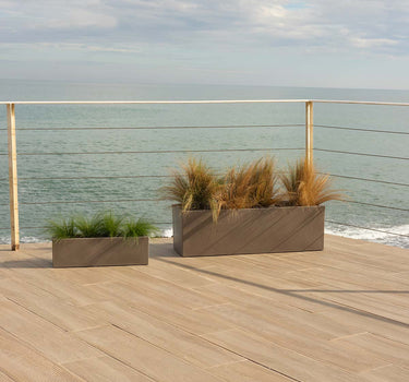 Macetero rectangular de color JARA 100 x 35