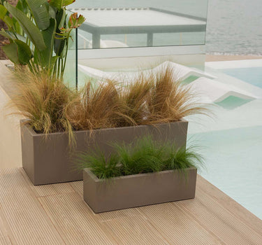 Macetero rectangular de color JARA 100 x 35