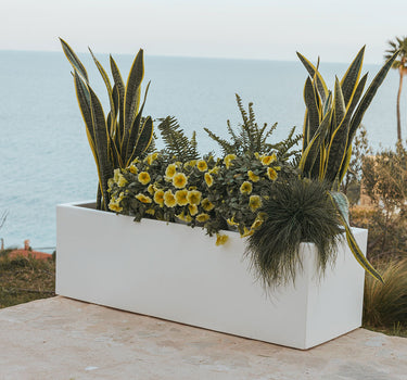 Macetero rectangular de color JARA 100 x 40